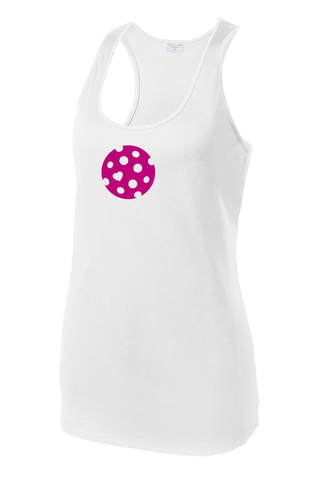 The Heart of Pickleball - Womens Performance Racerback Tank