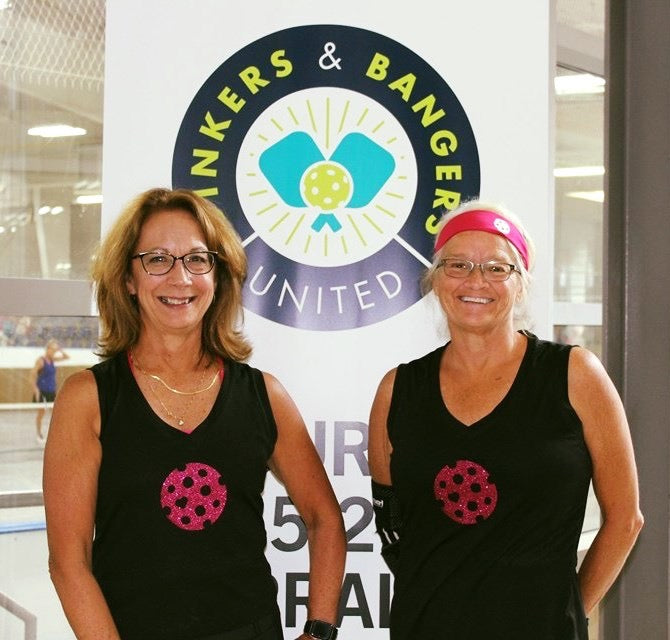 The Heart of Pickleball - Glitter Performance Sleeveless Tee