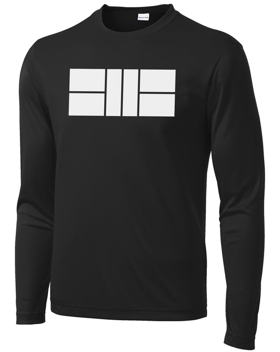 Pickleball Court - Mens Long Sleeve Performance Tee