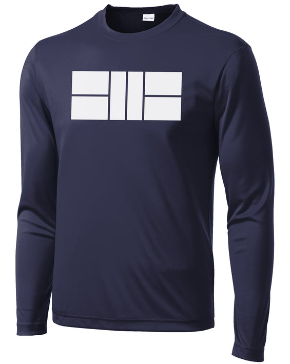Pickleball Court - Mens Long Sleeve Performance Tee