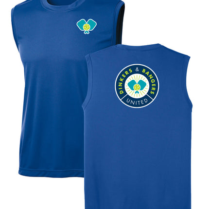 Dinkers & Bangers United™ - Mens Sleeveless Performance Tee - 2 Sided