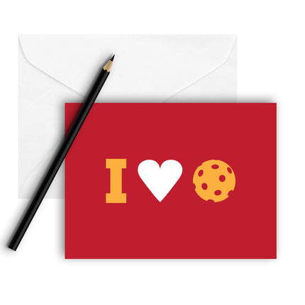 I Heart Pickleball Note Cards (Set of 8)