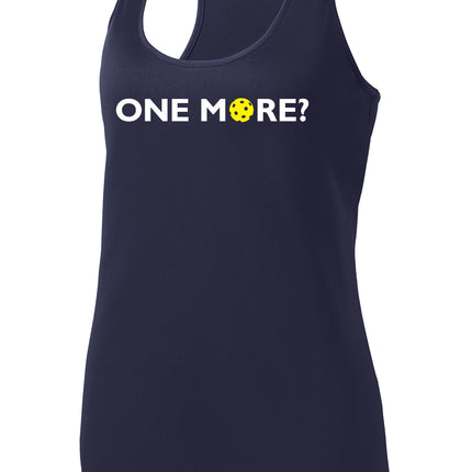 One More? - Womens Performance Racerback Tank
