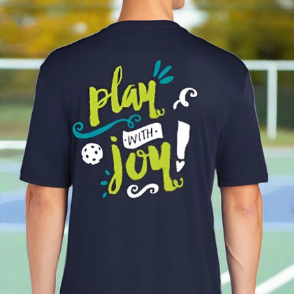 Play with JOY! -  Mens Short Sleeve Performance Tee - 2 sided