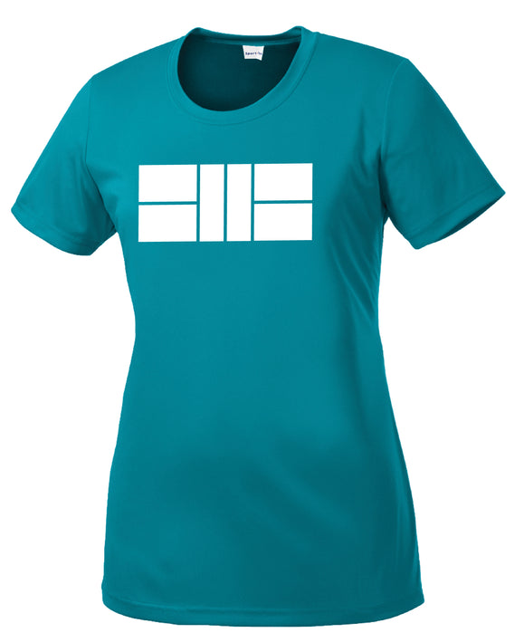 Pickleball Court - Womens Performance Crew Tee
