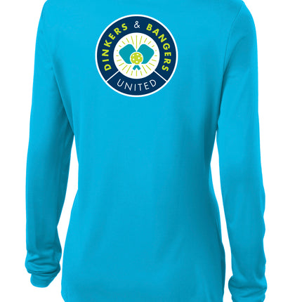 Dinkers & Bangers United™ - Womens Long Sleeve Performance Tee - 2 Sided