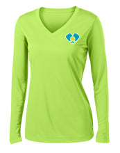 Load image into Gallery viewer, Dinkers &amp; Bangers United™ - Womens Long Sleeve Performance Tee - 2 Sided
