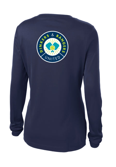 Dinkers & Bangers United™ - Womens Long Sleeve Performance Tee - 2 Sided