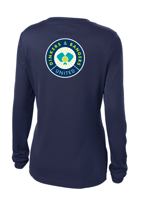 Dinkers & Bangers United™ - Womens Long Sleeve Performance Tee - 2 Sided