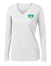 Load image into Gallery viewer, Dinkers &amp; Bangers United™ Womens Longsleeve Performance Pickleball Tee - Front View
