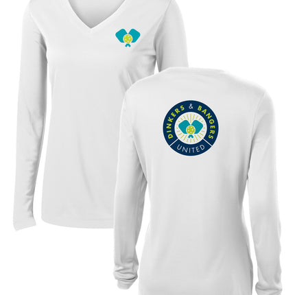 Dinkers & Bangers United™ Womens Longsleeve Performance Pickleball Tee
