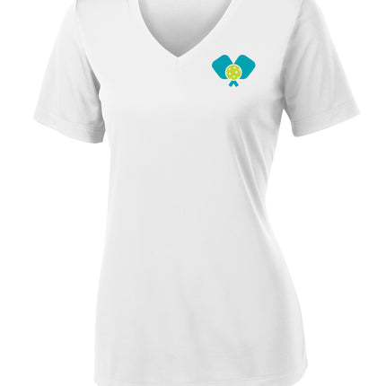 Dinkers & Bangers United™ Womens Performance Pickleball Tee - Front View