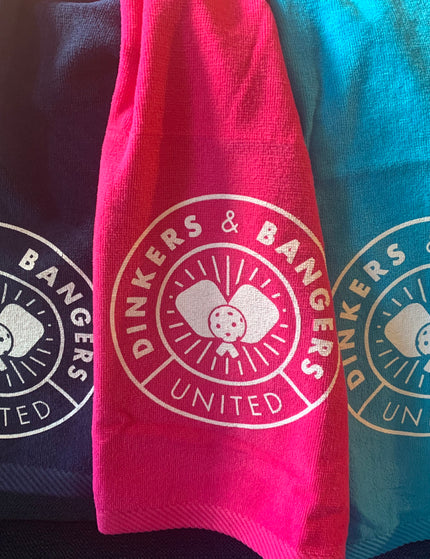 Dinkers & Bangers United Pickleball towels make great gifts! 