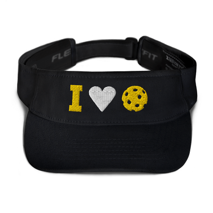 I Love Pickleball Visor