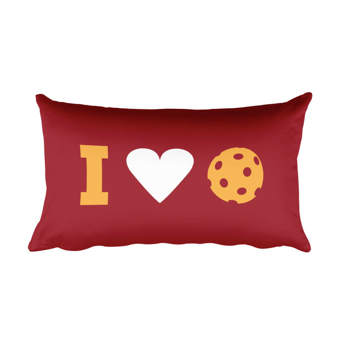 I Love Pickleball Custom Pillow