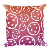 Load image into Gallery viewer, Summer Fun - Pickleball Pillow - 18” x 18”
