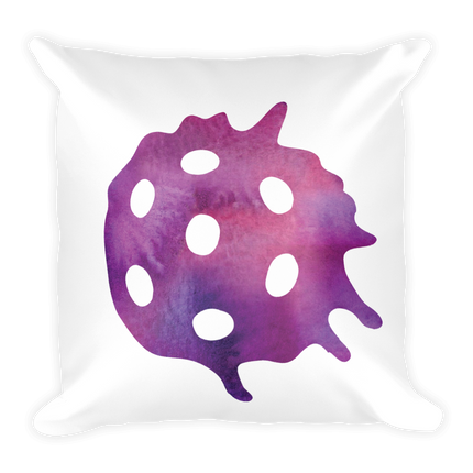 Splash Ball - Watercolor Pickleball Pillow - 18" x 18"