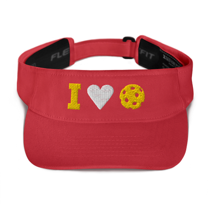 I Love Pickleball Visor