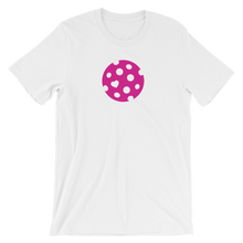 Load image into Gallery viewer, The Heart of Pickleball womens t-shirt is soft and comfortable with a subtle yet powerful message letting everyone know you have Pickleball in your heart.
