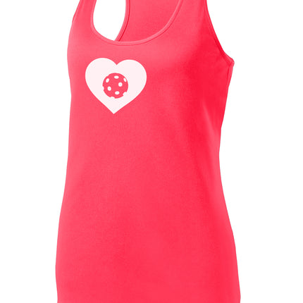 Pickleball LOVE - Womens Performance Racerback Tank