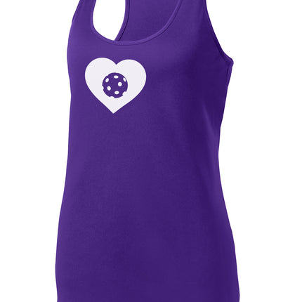 Pickleball LOVE - Womens Performance Racerback Tank