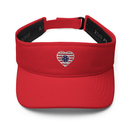 LOVE USA Flag - Dri Fit Visor