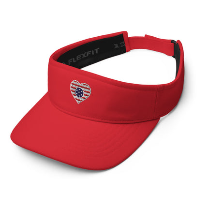 LOVE USA Flag - Dri Fit Visor