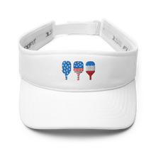 Load image into Gallery viewer, Stars &amp; Stripes Paddles - Dri Fit Visor
