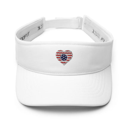 LOVE USA Flag - Dri Fit Visor