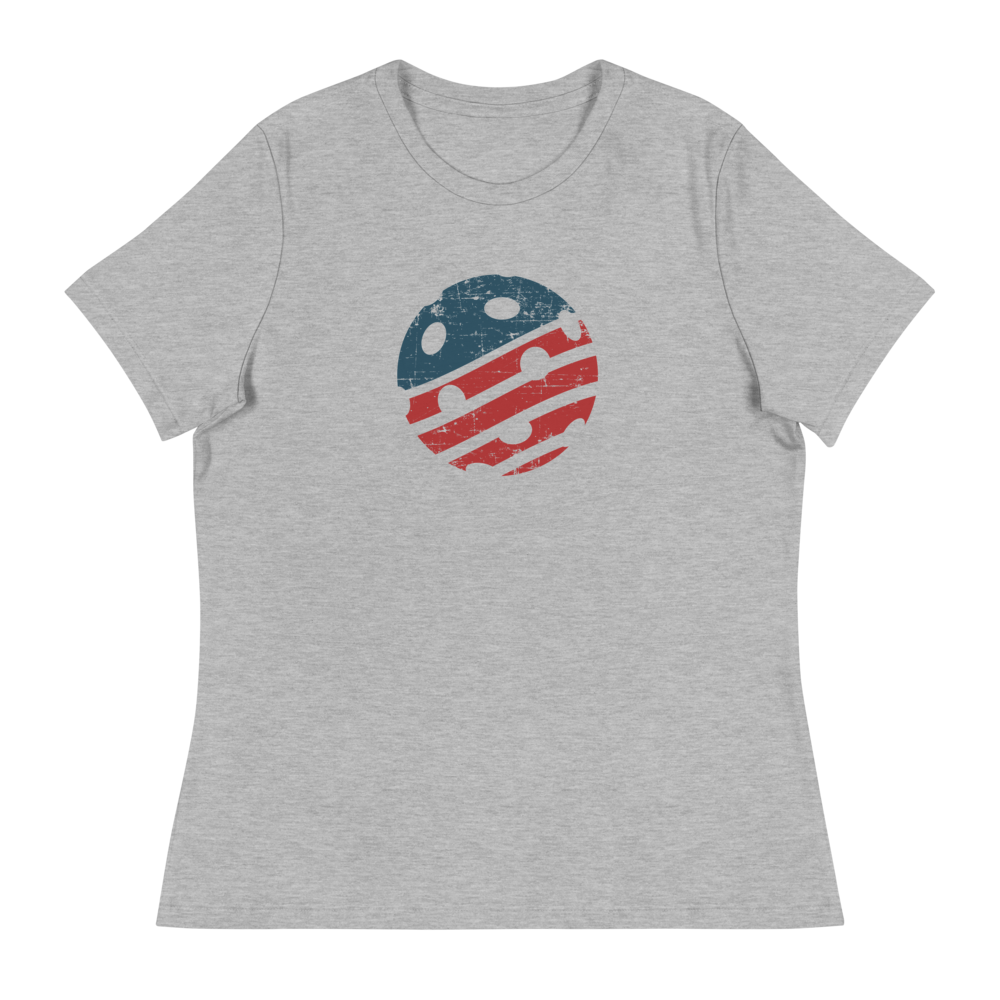 USA Pickleball Flag - Women's Cotton Tee