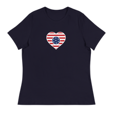 Load image into Gallery viewer, LOVE USA Flag - Women&#39;s Cotton Tee
